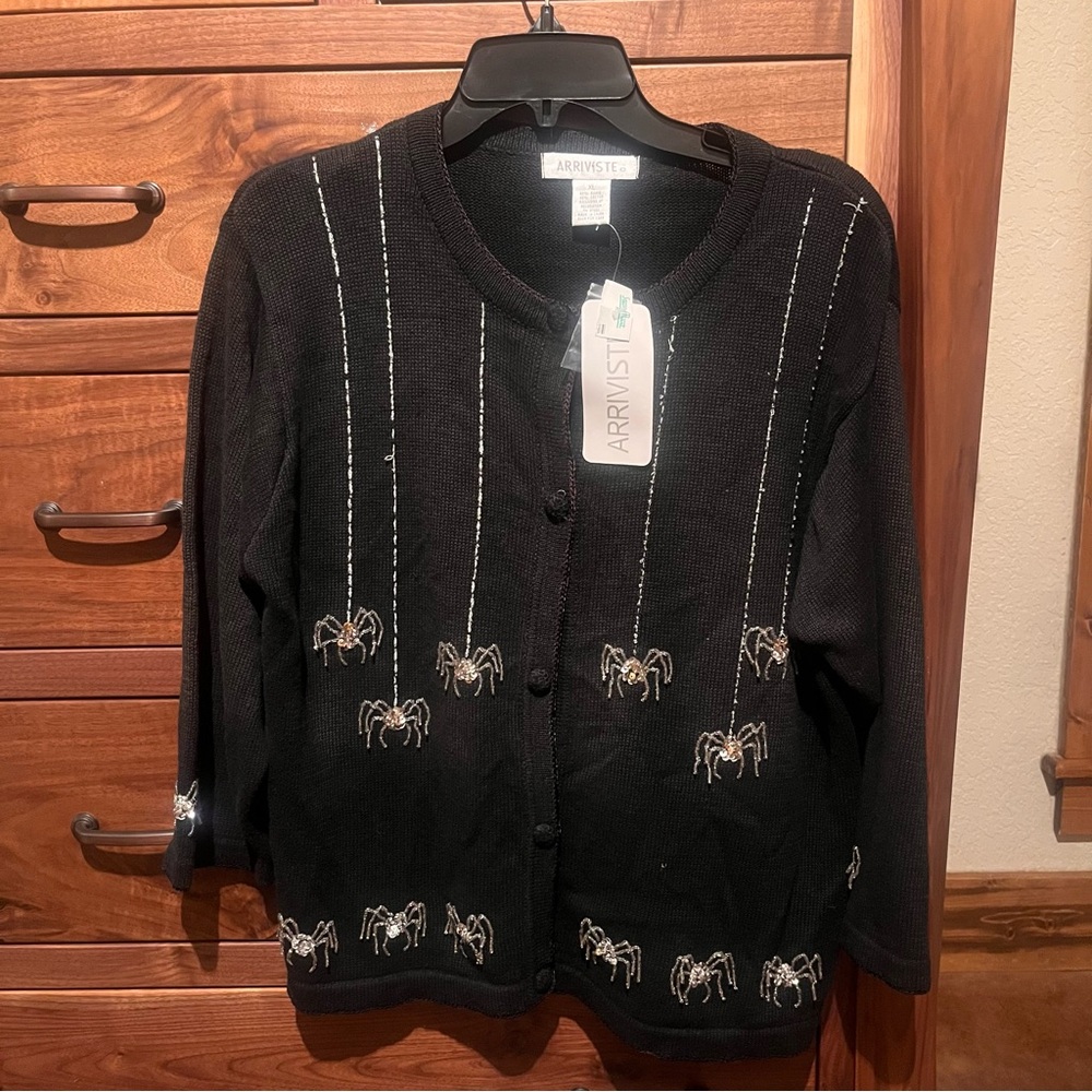ARRIVISTE spider sweater